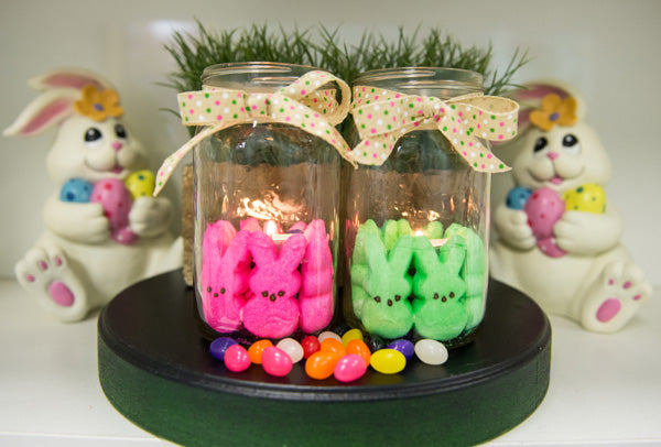 DIY Easter Candle Centerpiece