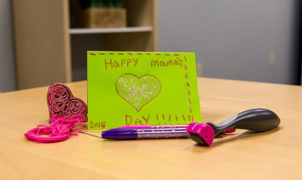 Kids will have a great time making this fun Mother's Day card.