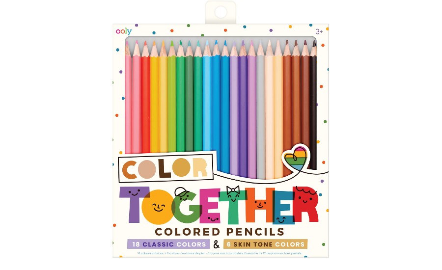 Overhead image of Color Together Colored pencils in every color