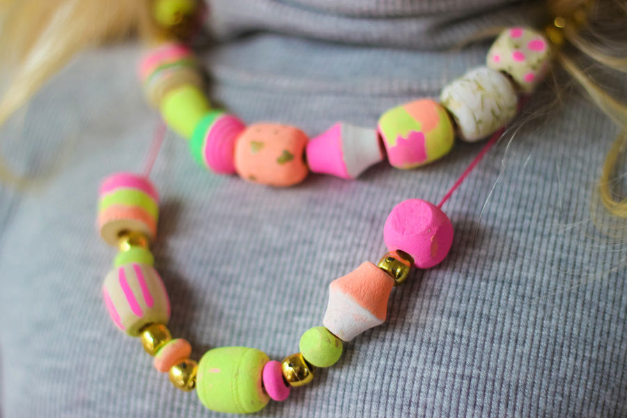 Anarkali woven wooden beads & kundan layered Necklace – Shop Maya-tuongthan.vn