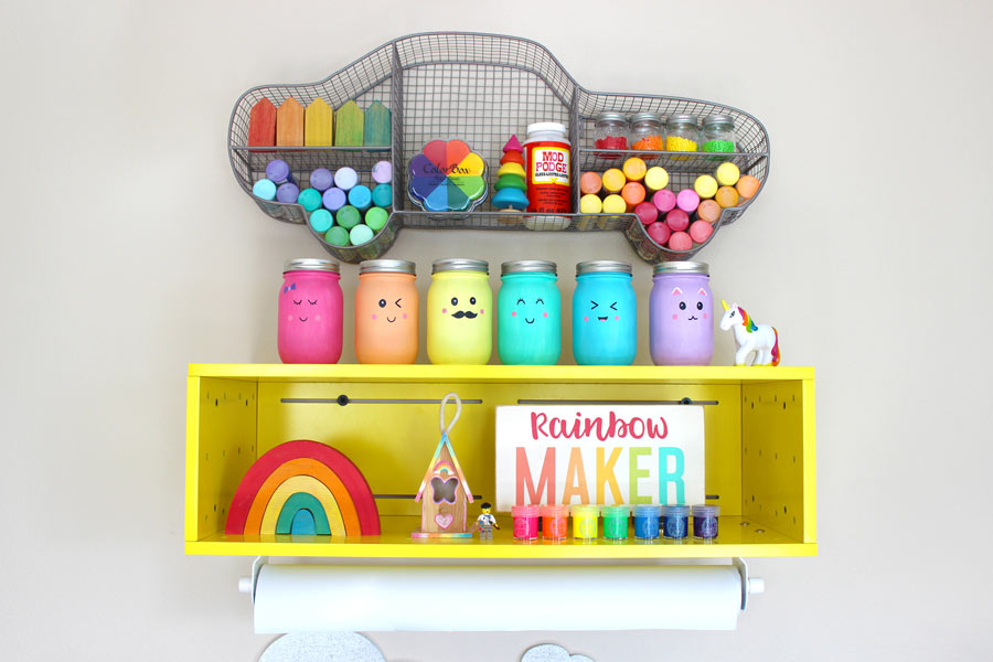 simple organization can keep craft spaces looking clean
