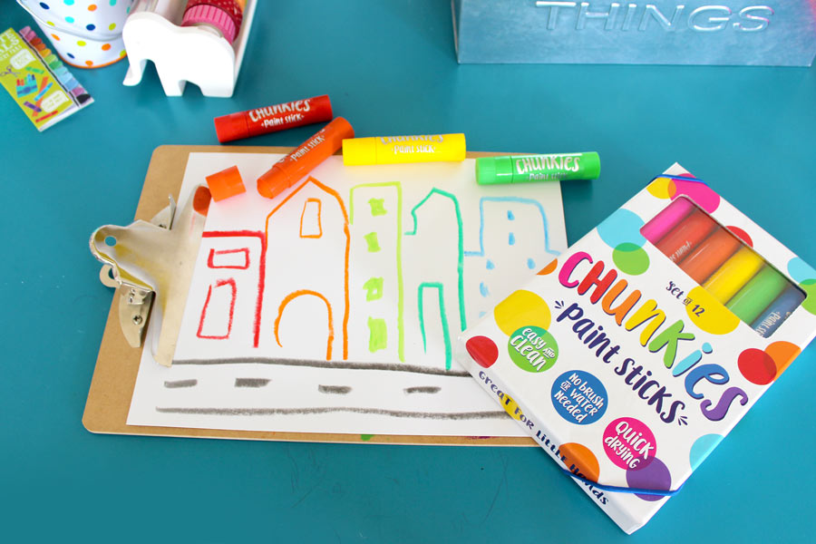Chunkies paint sticks are a great way to add color to any art and craft space