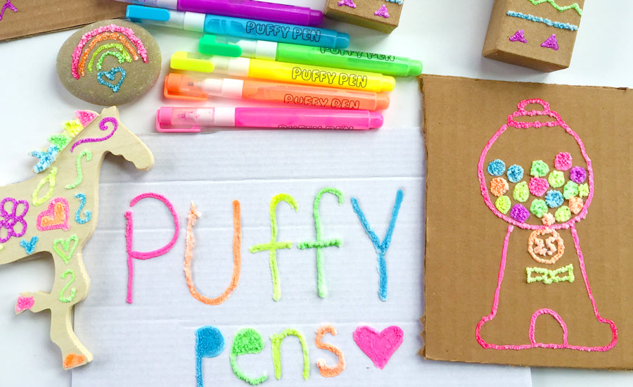 Magic Puffy Pens, DIY Bubble Popcorn Drawing Pens, Magic Puffy Pens for  Kids, Magic Popcorn Color Paint Pen, Puffy Bubble Pen Puffy 3D Art Safe  Pen