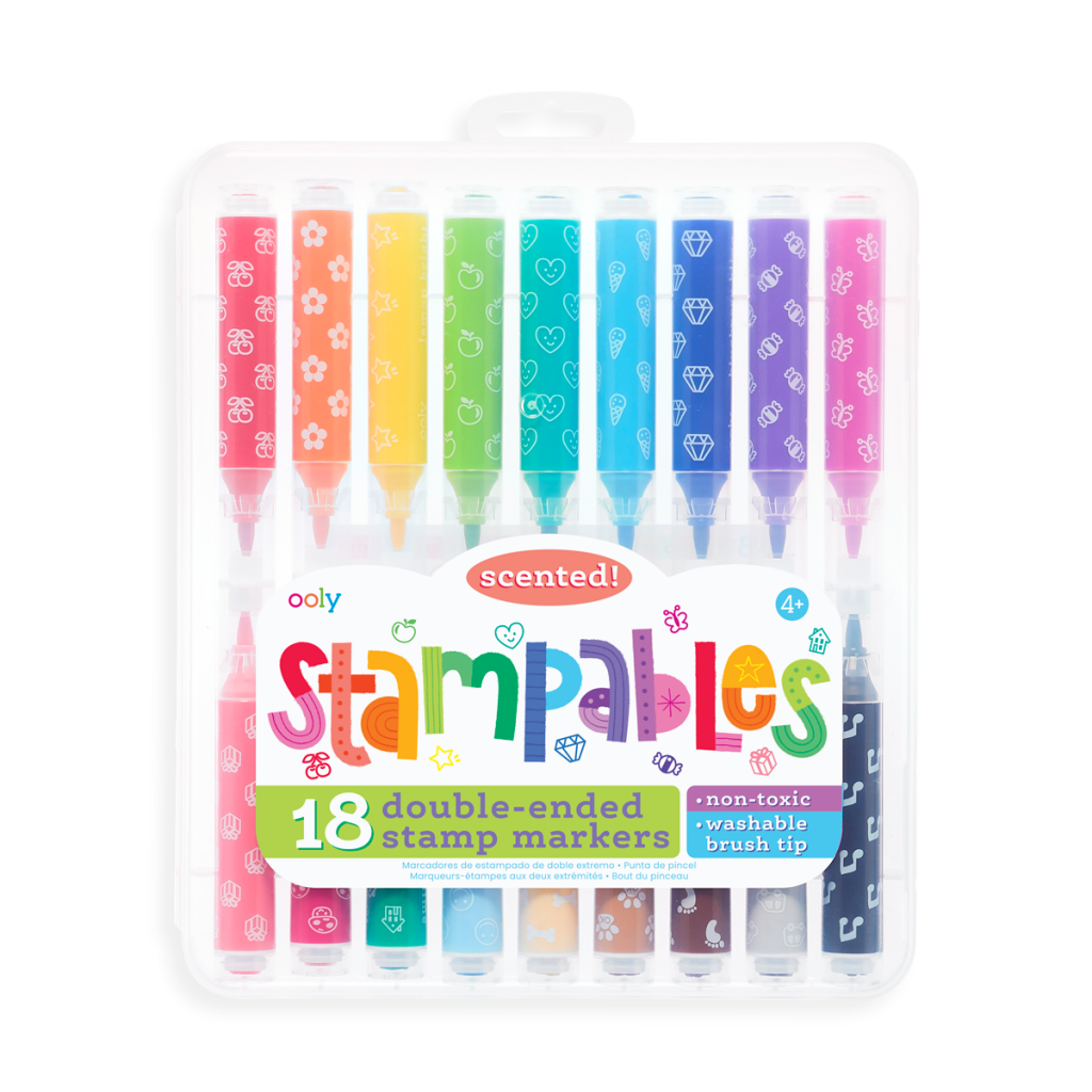 rainbow double ended scented markers
