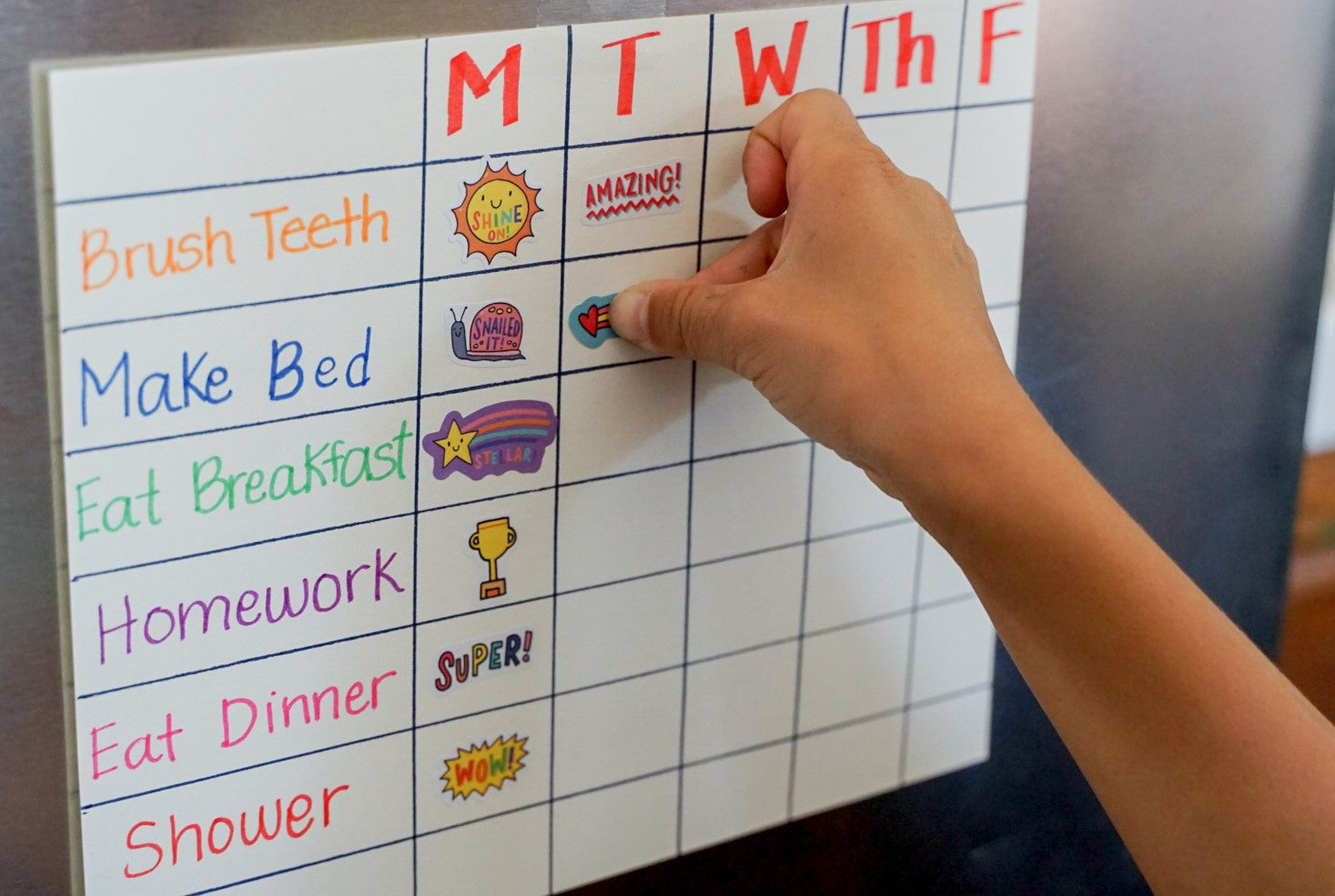 DIY reward chart for home or classroom